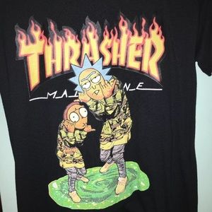 Thrasher Rick and Morty shirt